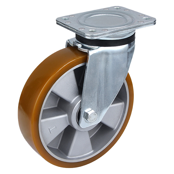 Hochleistungs-Guss-Lenkrollen aus Polyurethan mit 360-Grad-Drehung und 1000 Pfund